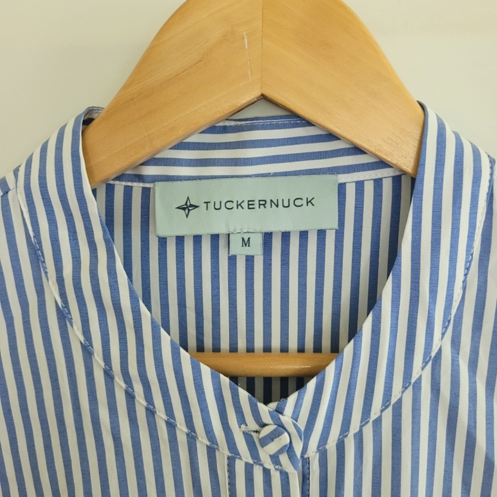 Tuckernuck Blue Striped Dress Size Medium With Flaw - Picture 2 of 7